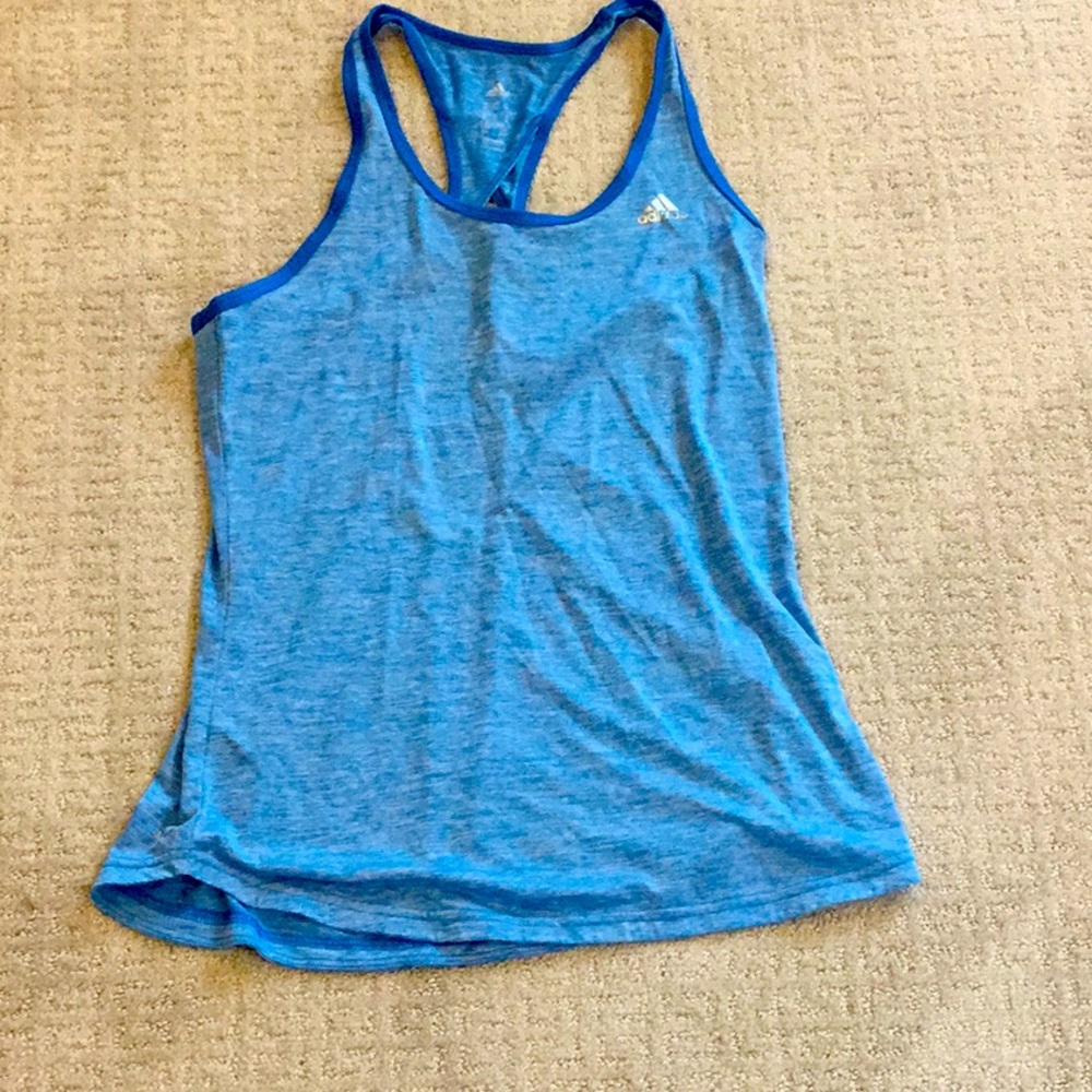 Women’s adidas blue tank top